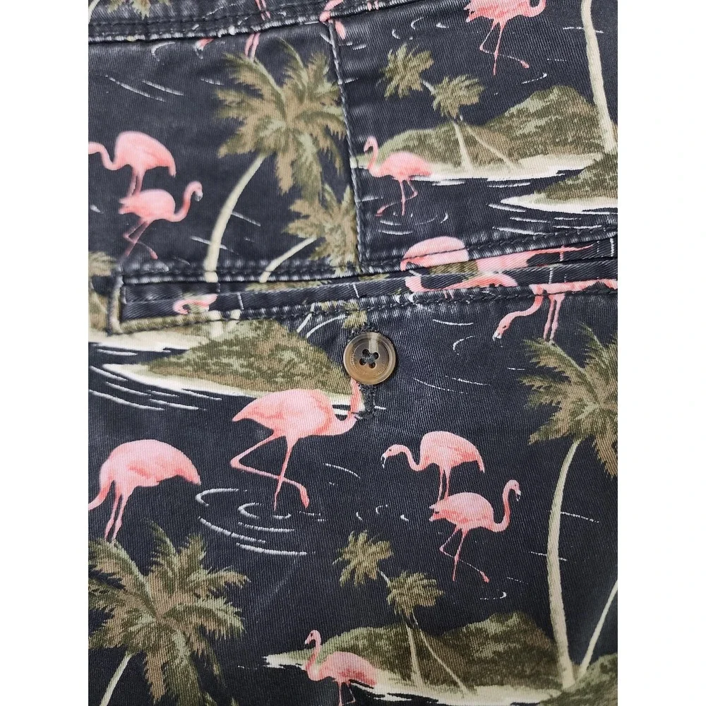 American Eagle Slim Mens 30 Black Stretch‎ Flamingo Shorts Extreme Flex Chinos